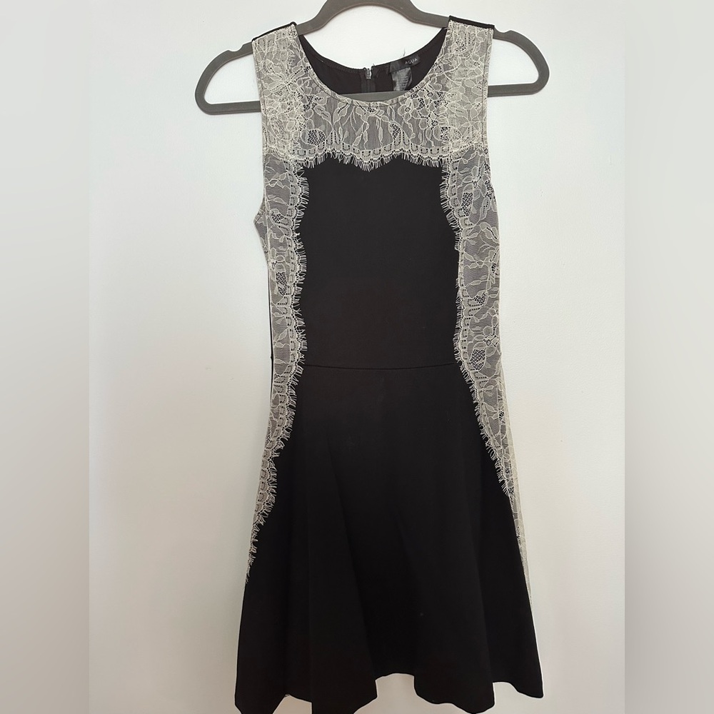 Black Dress with Lace trim